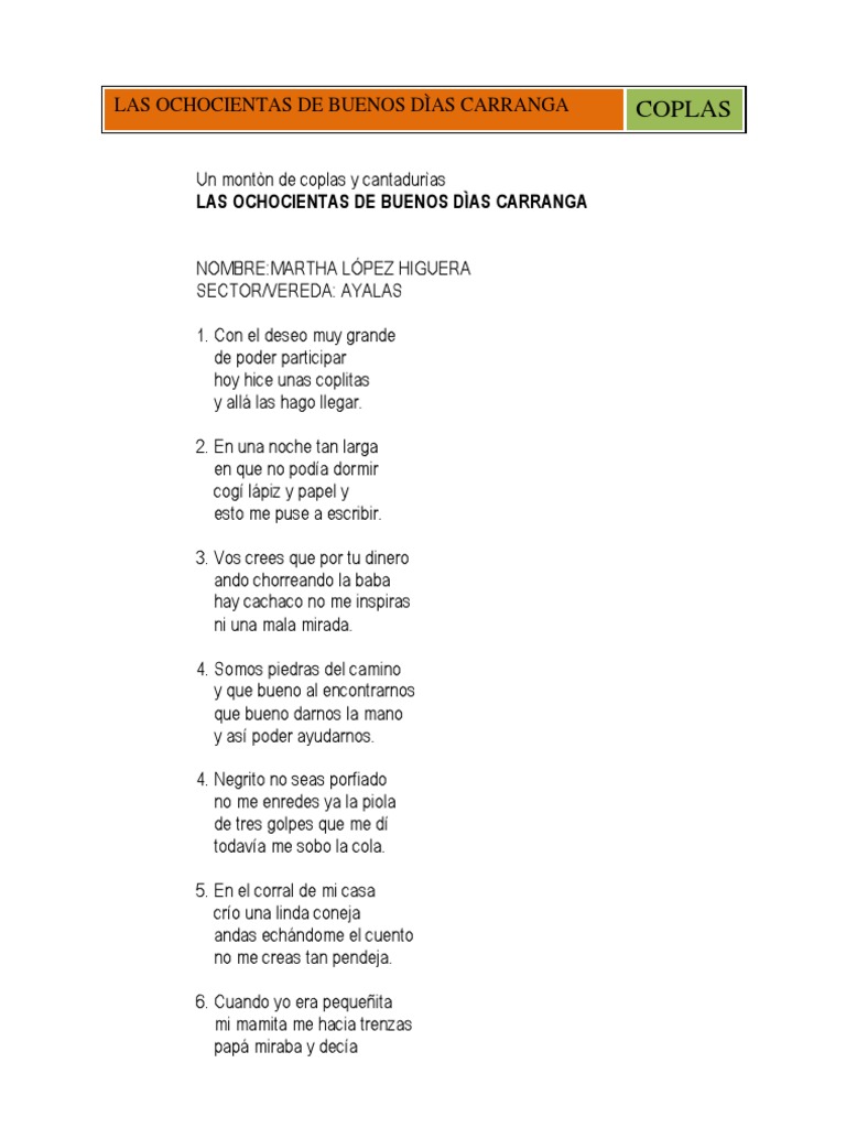Trovas Coplas Pdf Alimentos Prueba Gratuita De 30 Dias Scribd