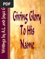 Giving Glory To His Name