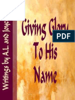 Giving Glory To His Name