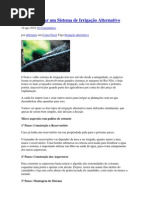 Como Montar um Sistema de Irrigação
