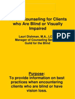Career Counseling For People With Vision Loss