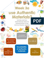 Use Authentic Materials?