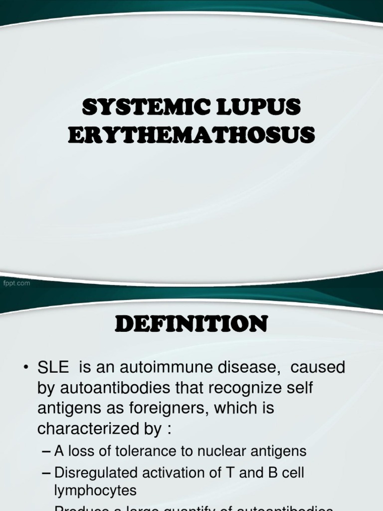 Systemic Lupus Erythematosus Overview | PDF | Systemic Lupus ...