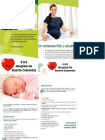 folleto embarazo