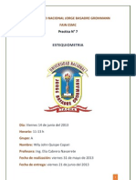 Informe 7 Estequiometria