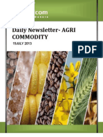 Daily Agri News Letter 15 July 2013