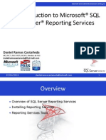 Introduction To Microsoft® SQL Server® Reporting Services: Danielramos@sistemasuni - Edu.pe