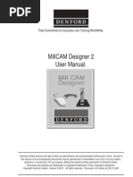 Denford MillCAM Designer 2 User Manual