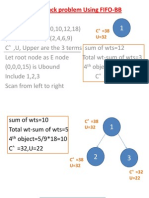 0/1 Knapsack Problem Using FIFO-BB