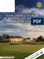 Your Chance To Play at Australia'S Number 1 Rated Golf Course