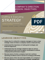 Charting A Company'S Direction: Vision and Mission, Objectives, and Strategy