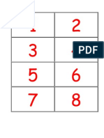 Number Cards Counters