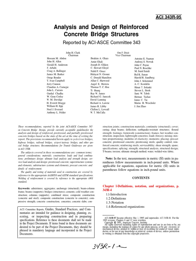 Analysis and Design of Reinforced Concrete Bridge Structures | PDF ...