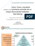 Keywords cloud del perfil investigador del Dr. Jesús Tramullas