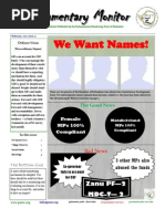 Parliamentary Monitor - 8 February 2012