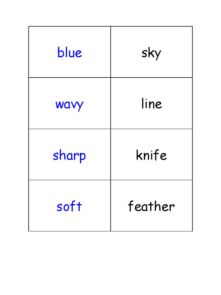 Logical Adjective Game | PDF