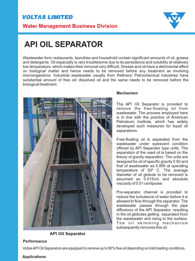 Removing Oil from Wastewater Through Gravity Separation: An Overview of ...