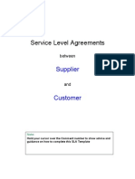 Service Level Agreement Template