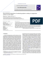 Electrochemical Deposition of Conducting Polymer Coatings on Magnesium