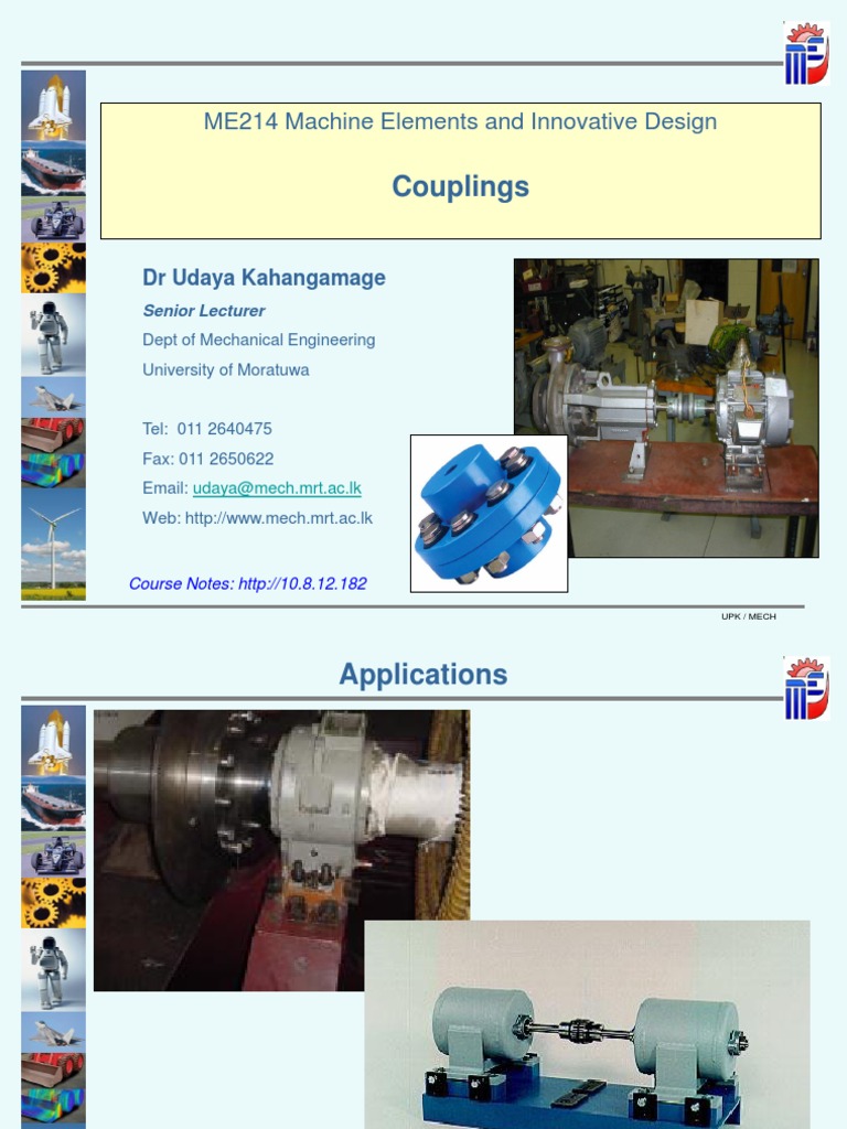07 Couplings Pdf Mechanical Engineering Manufactured Goods