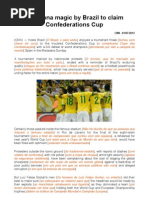 Maracana Magic by Brazil to Claim Confederations Cup