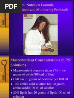 Parenteral Nutrition Calculations