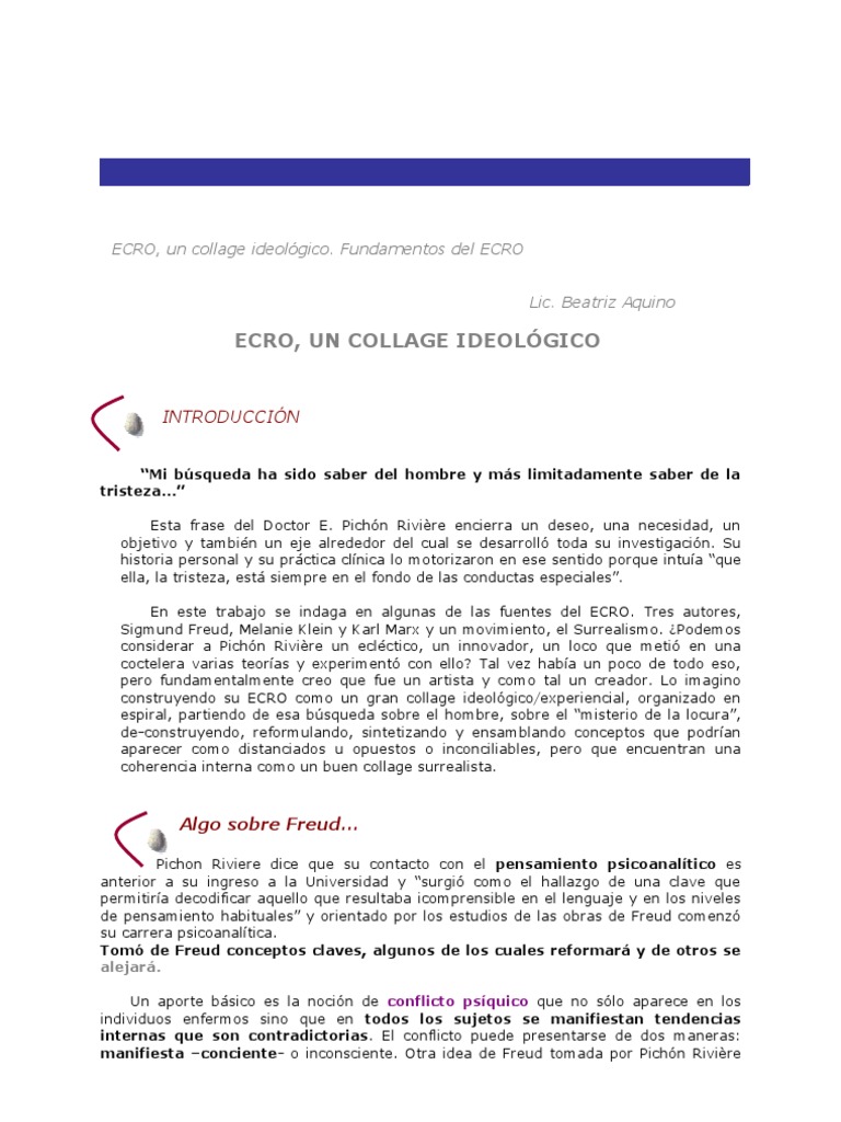 ECRO. Beatriz Aquino | PDF | Realidad | Conocimiento