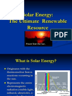 Our Sourses the Solar Energy