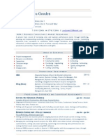 Business Consultant MBA CV Resume Example