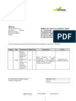 Oficio para Entrega de Documentos KP 252+124