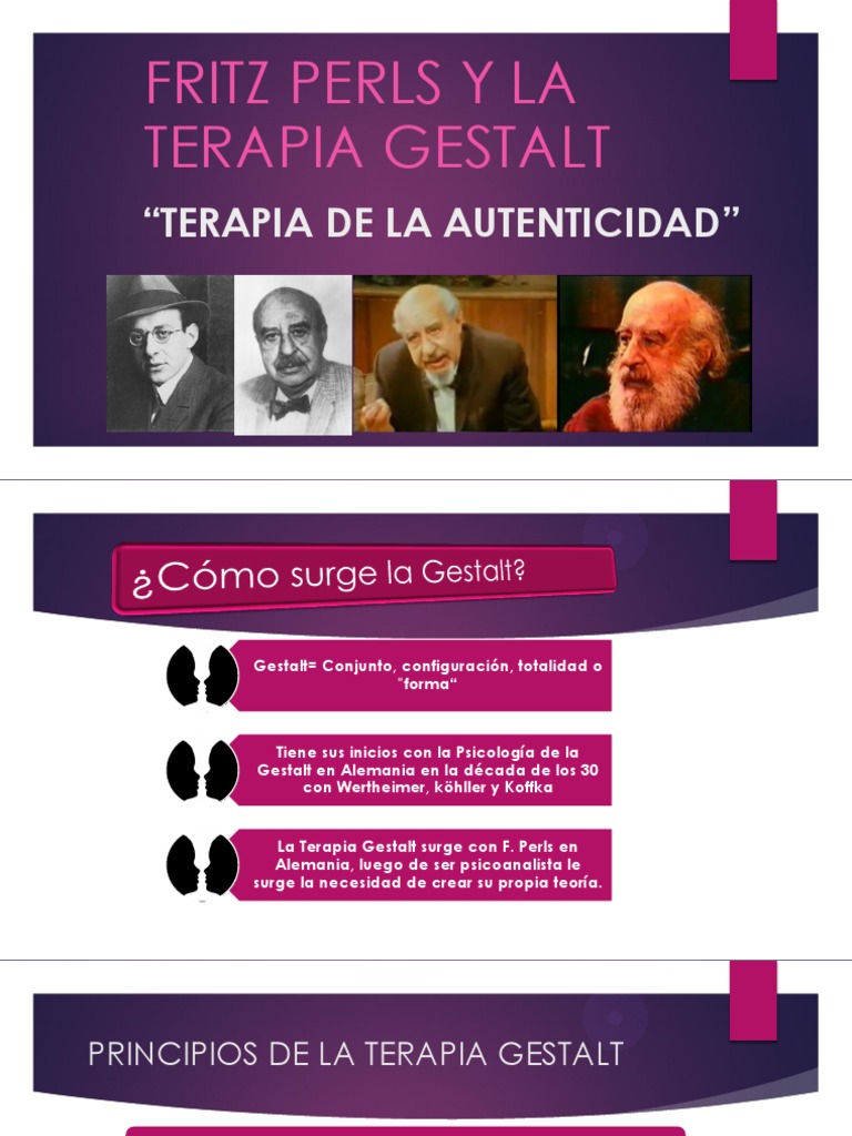 Fritz Perls y La Terapia Gestalt | PDF | Terapia Gestalt | Psicoterapia
