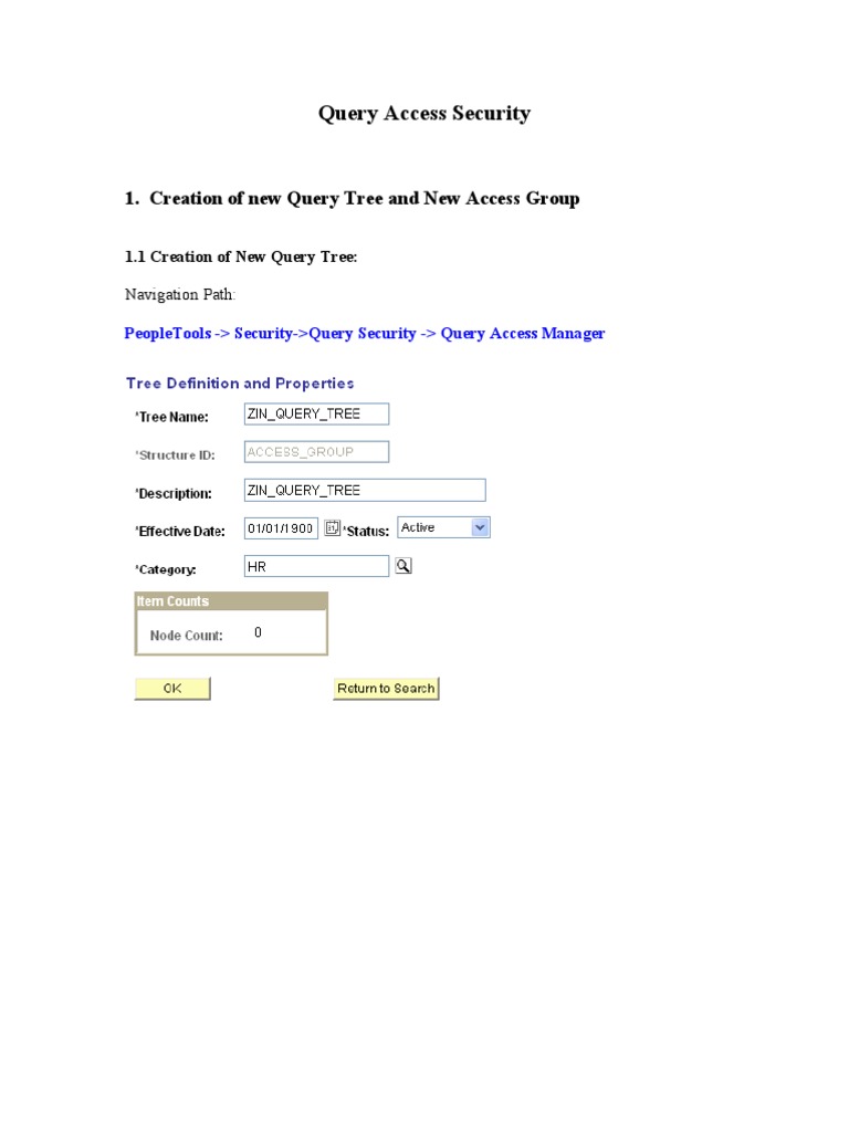 PeopleSoft Query Security Setup Guide | PDF