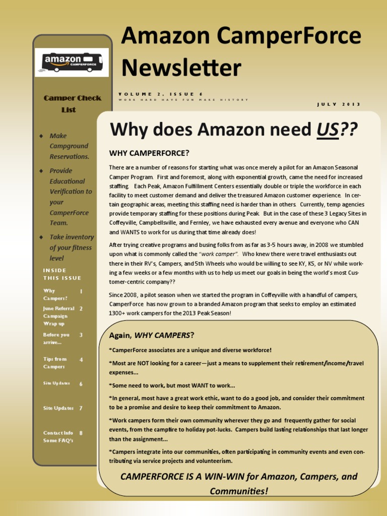 CamperForce Newsletter JULY 2013 PDF | PDF