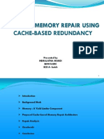 efficient memory repair using cache based redundancy