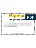 Diploma de Pessoa Lenta