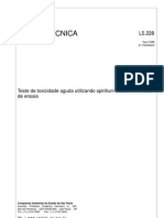 L5228 - Teste de toxicidade aguda utilizando Spirillum volutans - Método de ensaio