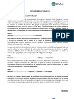 Canales de Distribución Trabajo Terminado