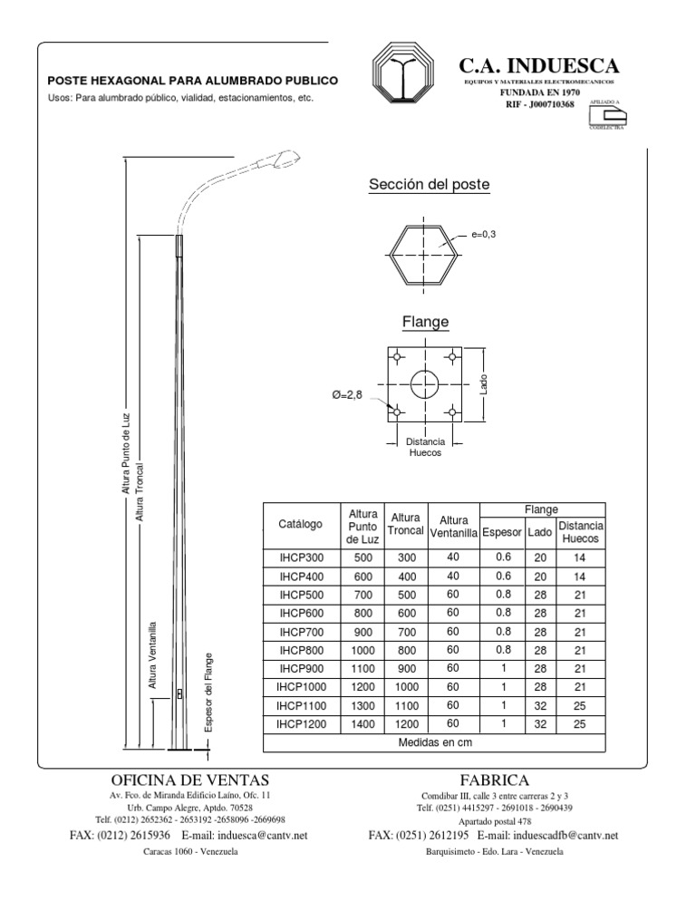 Poste Hexagonal