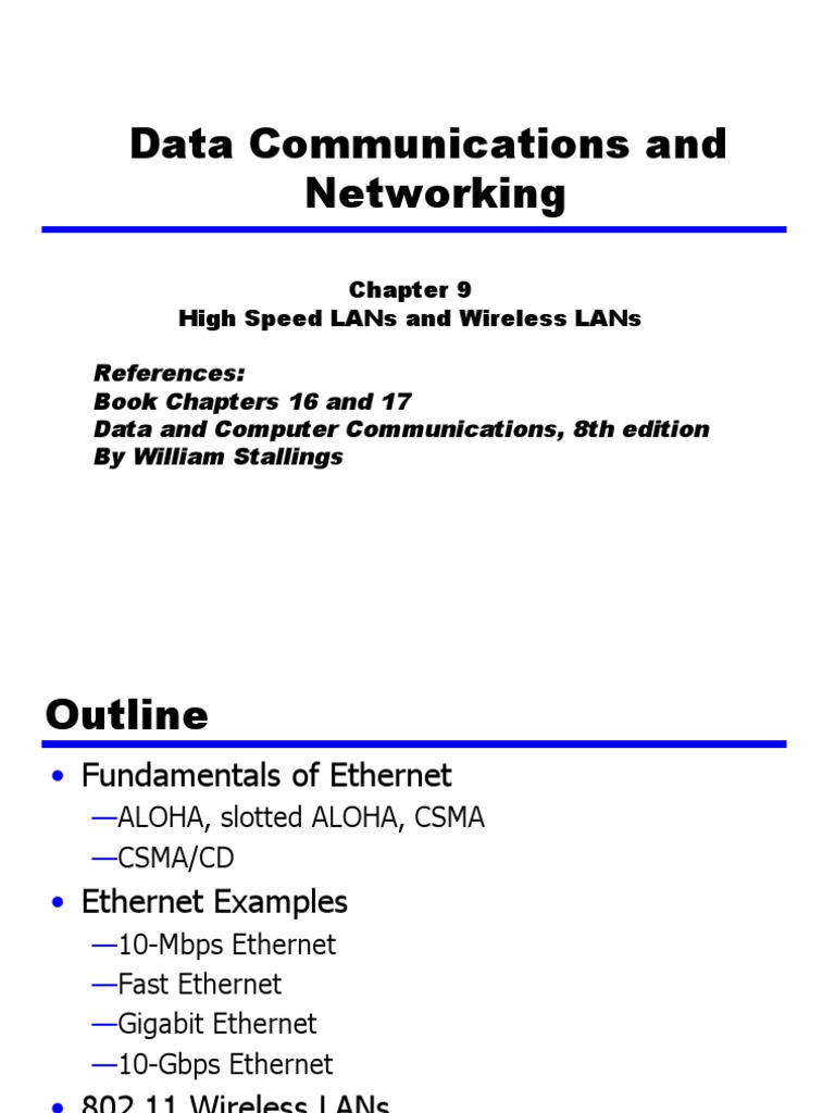 ch09.ppt | Ethernet | Wireless Lan