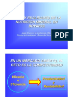 Mitos y Realidades de La Nutrición Mineral en Bovinos Jesús Chamorro M