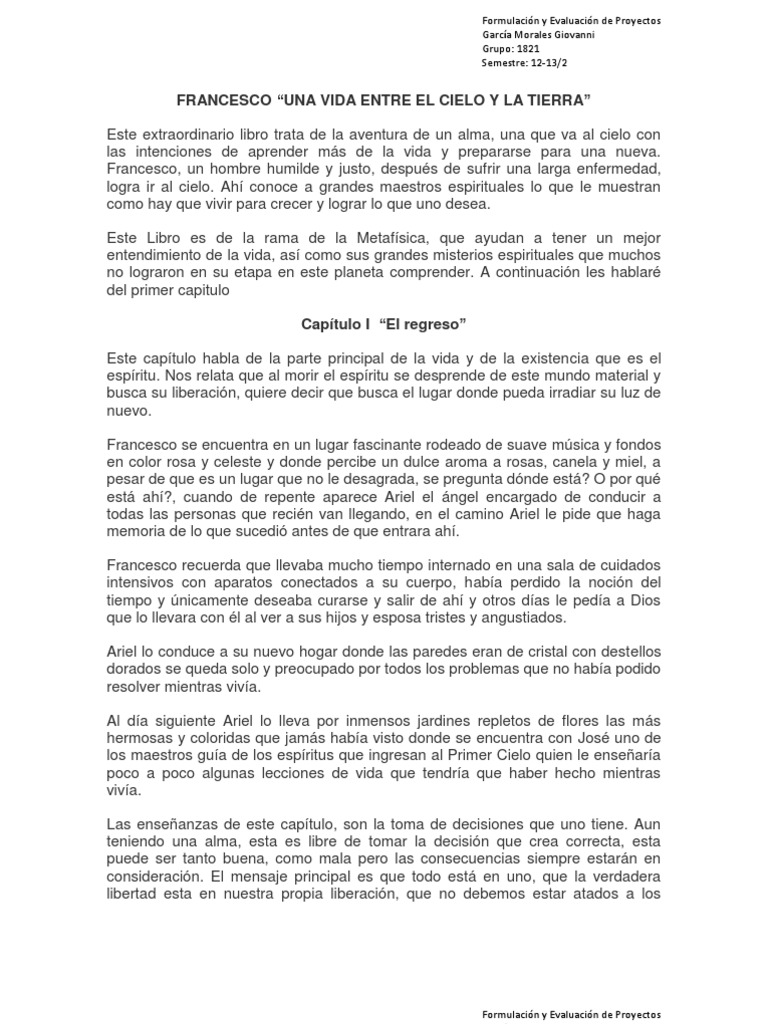 Francesco: El Regreso y la Felicidad | PDF | Felicidad | Amor