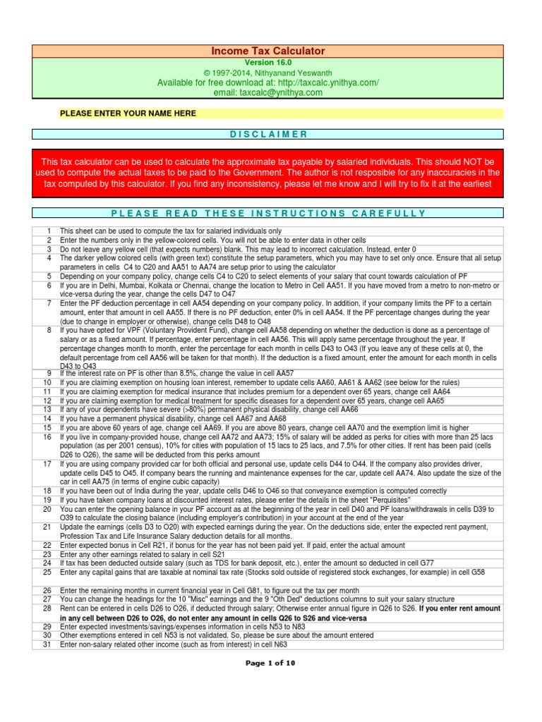 TaxCalc 2014 | PDF | Tax Deduction | Loans