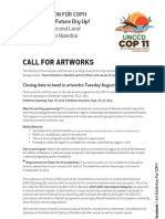 Call for Artworks ArtExhibition Cop11 UNCCD