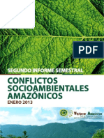 2doinformesemestral conflictossociambientales amazonicos 2013