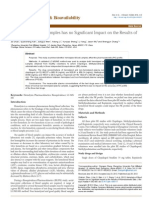 Hemolysis of Blood Samples Has No Significant Impact On The Results of Pharmacokinetic Data