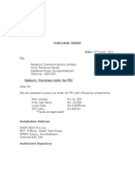 Purchase Order PRI