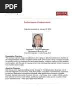 Practical Aspects of Feedback Control