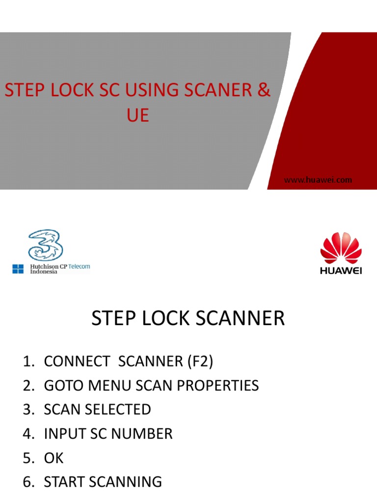 Step Lock SC Using Scaner | PDF