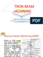 Electron Beam Machining EBM