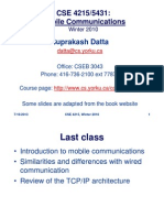 CSE 4215/5431: Mobile Communications: Suprakash Datta